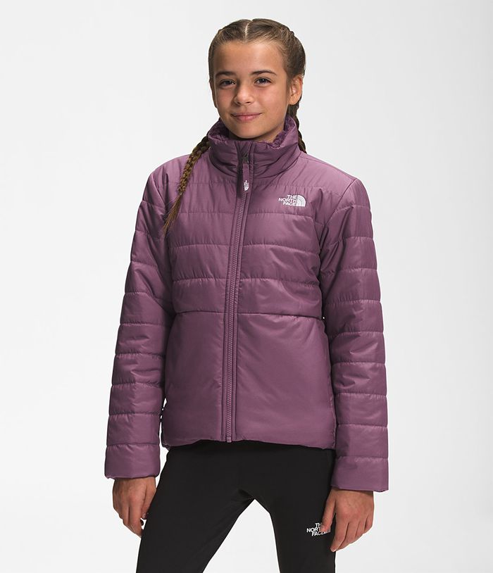 The North Face Μπουφαν Μωβ Παιδικα Reversible Mossbud Swirl - Greece 7193YJLRO